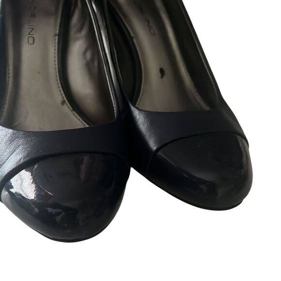 Bandolino Cunning Blue Leather Dress Heels Pumps Size 7.5 - Picture 2 of 9